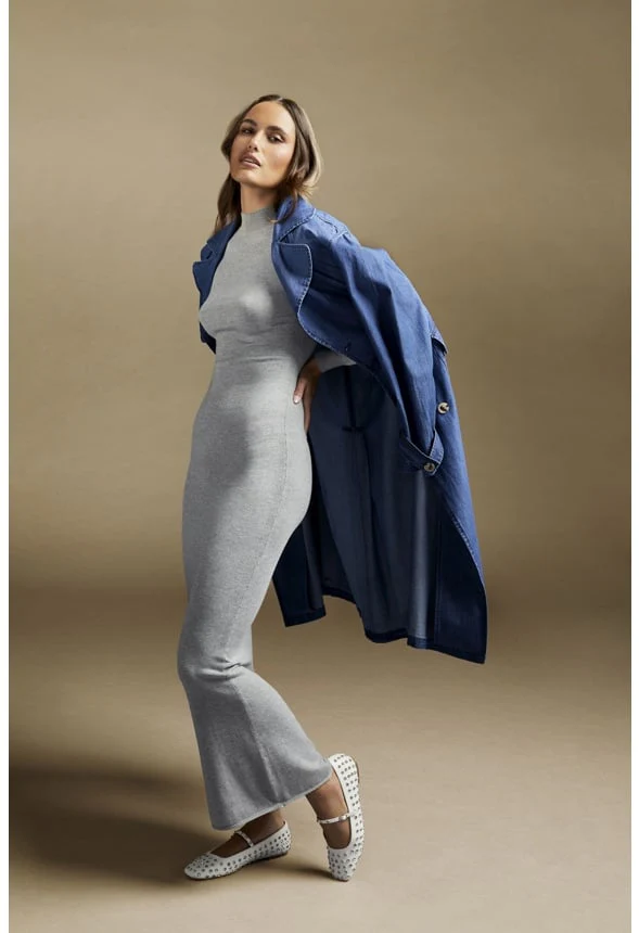 Denim Trench Coat - Image 7
