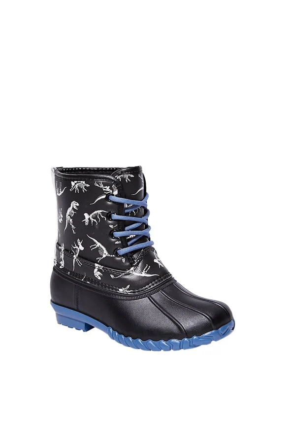 Dino Skeleton Lace Up Duck Boot - Image 2