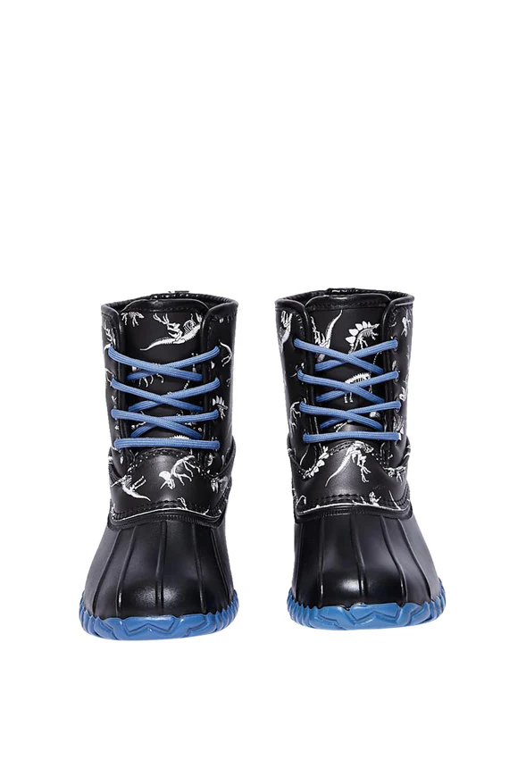 Dino Skeleton Lace Up Duck Boot - Image 5