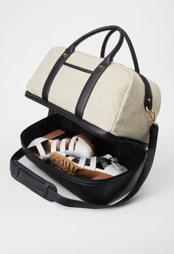 Paneled Weekender With Shoe Compartment - Image 2
