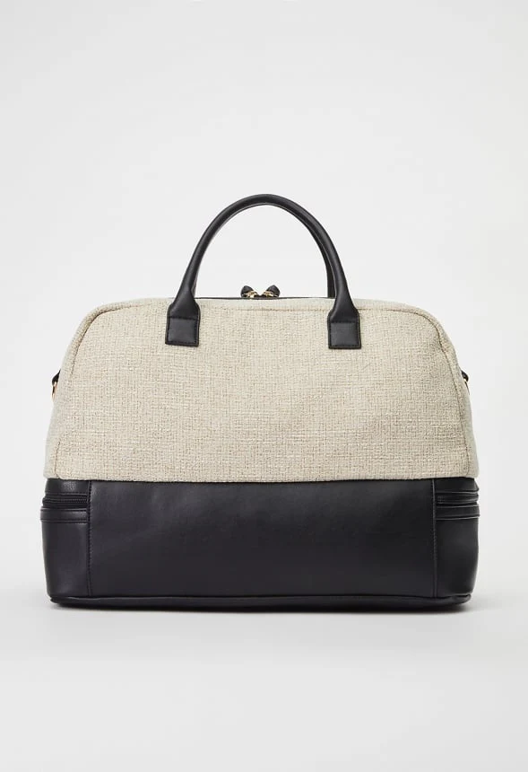 Paneled Weekender With Shoe Compartment - Image 3