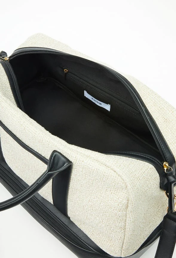 Paneled Weekender With Shoe Compartment - Image 5